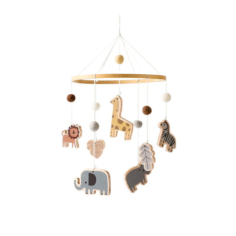 Baby Nursery Neutral - โมบายเด็ก X18A สำหรับเตียงเด็ก - โมบายสัตว์ป่า -