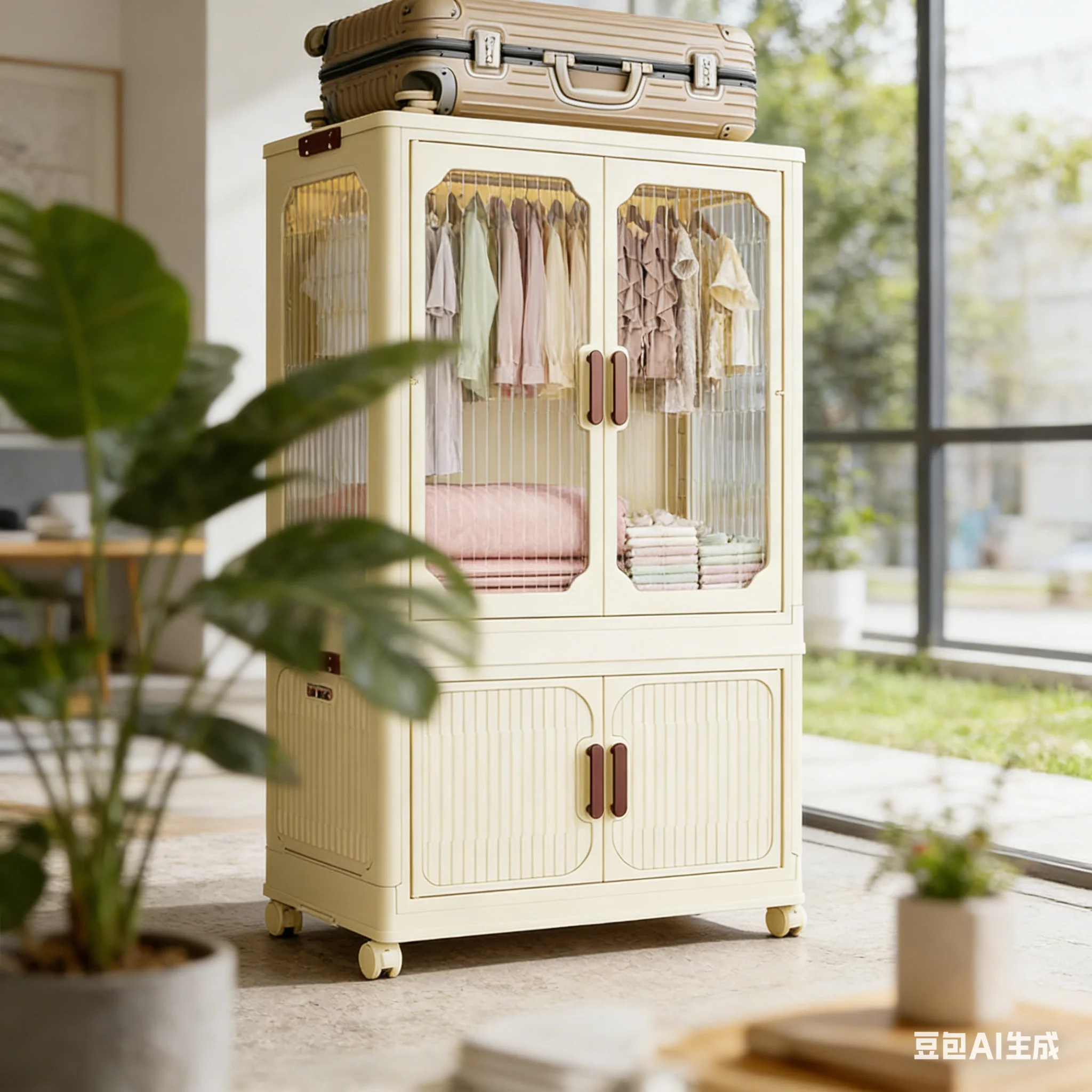 Closet Organizer Baby - AOLIVIYA ตู้เสื้อผ้าพลาสติกสำหรับเด็กทารก ตู้เสื้อผ้าขนาดเล็กสำหรับเด็ก ที่เก็บเสื้อผ้าเด็ก ไม่ต้องติดตั้ง แบบพับได้