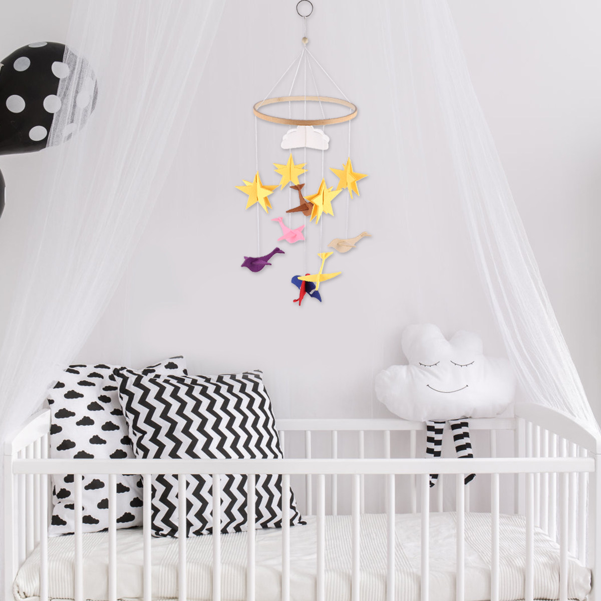 ของตกแต่งแขวนเปลเด็ก 1 ชิ้น โม - Baby Nursery Girl Room บทวิจารณ์และราคา