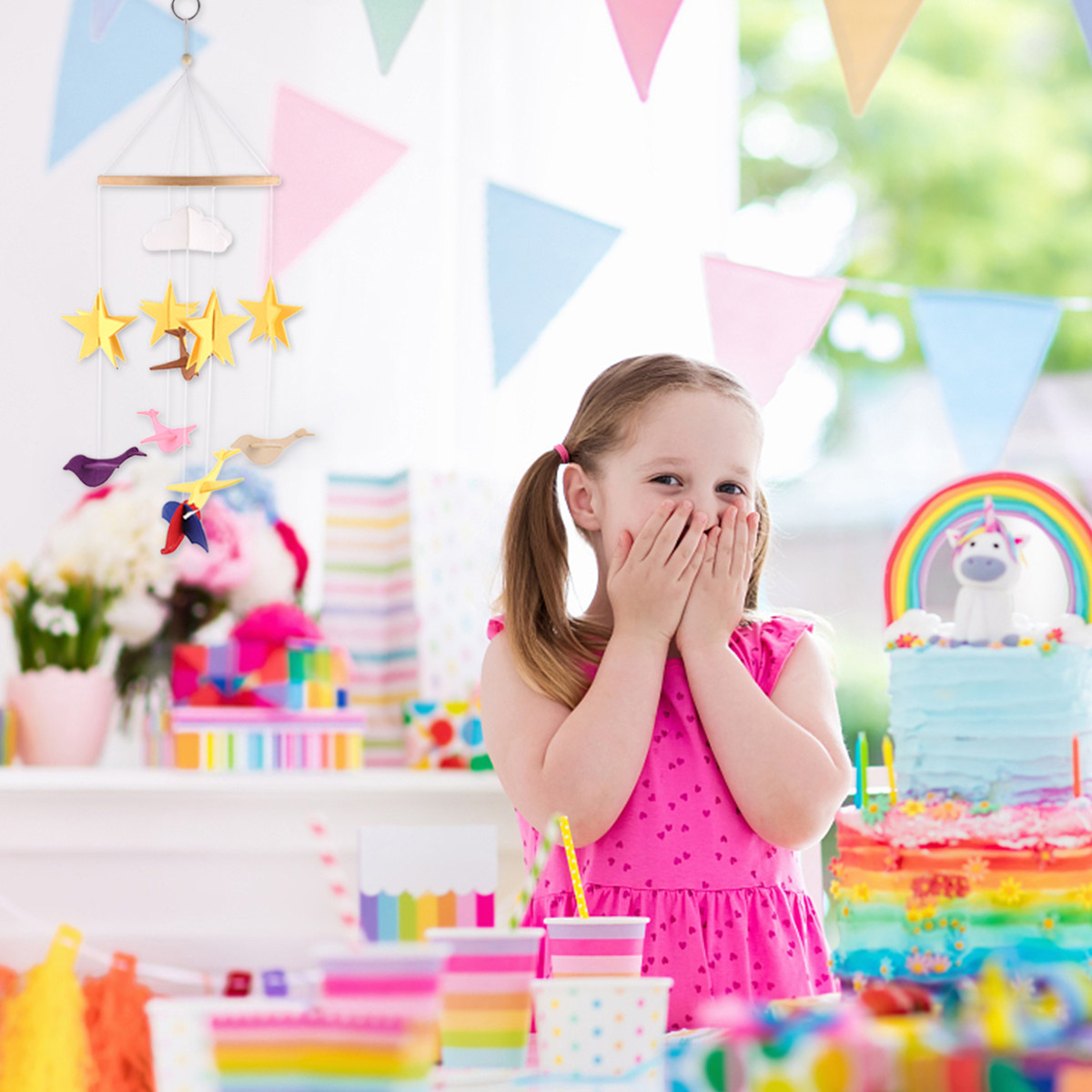 ของตกแต่งแขวนเปลเด็ก 1 ชิ้น โม - Baby Nursery Girl Room บทวิจารณ์และราคา