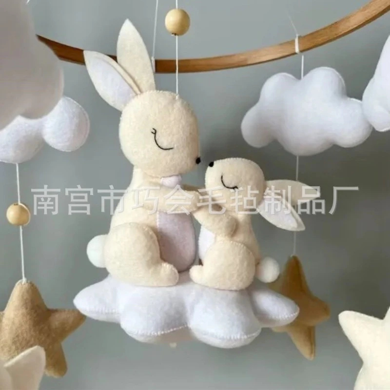 โมบายกระต่ายทำมือจากผ้าสักหลาด - Baby Nursery Neutral บทวิจารณ์และราคา