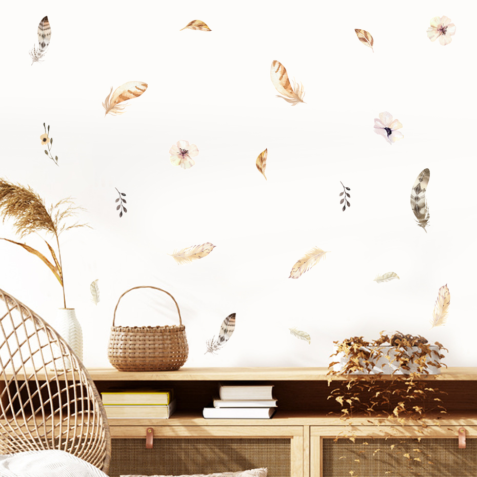 Boho แห้งใบผ้าฝ้าย Botanical ส - Baby Nursery Plants บทวิจารณ์และราคา