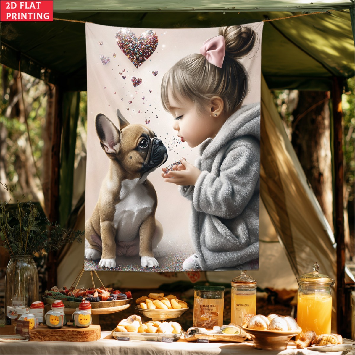 ผ้าแขวนผนังลายเด็กผู้หญิงกับลู - Baby Nursery Girl Room บทวิจารณ์และราคา