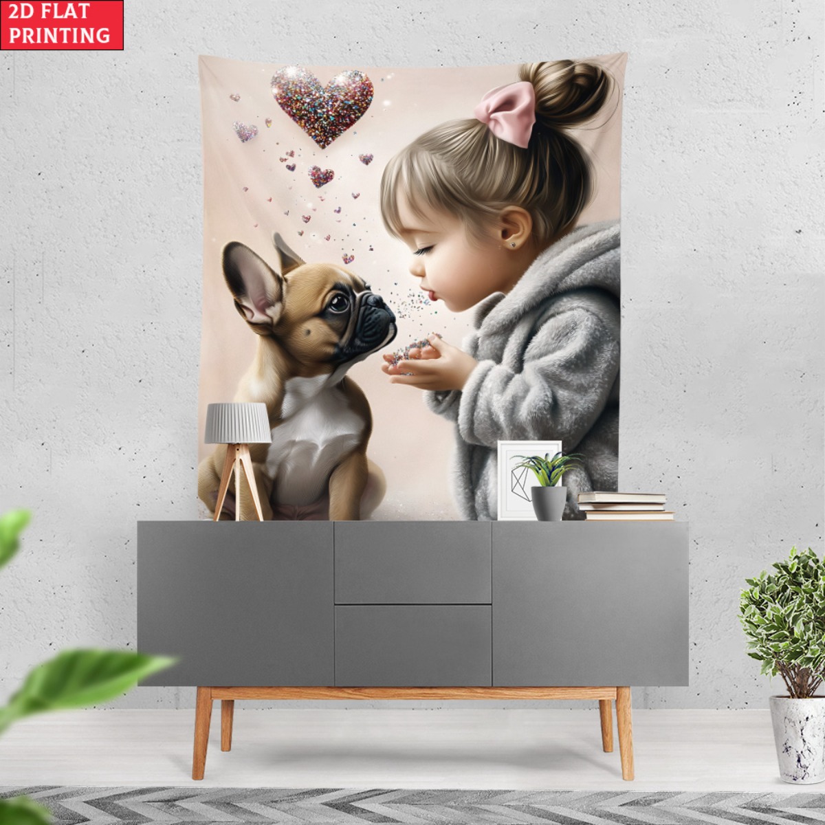 ผ้าแขวนผนังลายเด็กผู้หญิงกับลู - Baby Nursery Girl Room บทวิจารณ์และราคา