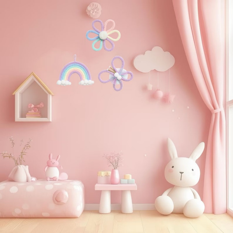 ดอกเดซี่สายรุ้งสไตล์นอร์ดิก ผี - Baby Nursery Girl Room บทวิจารณ์และราคา