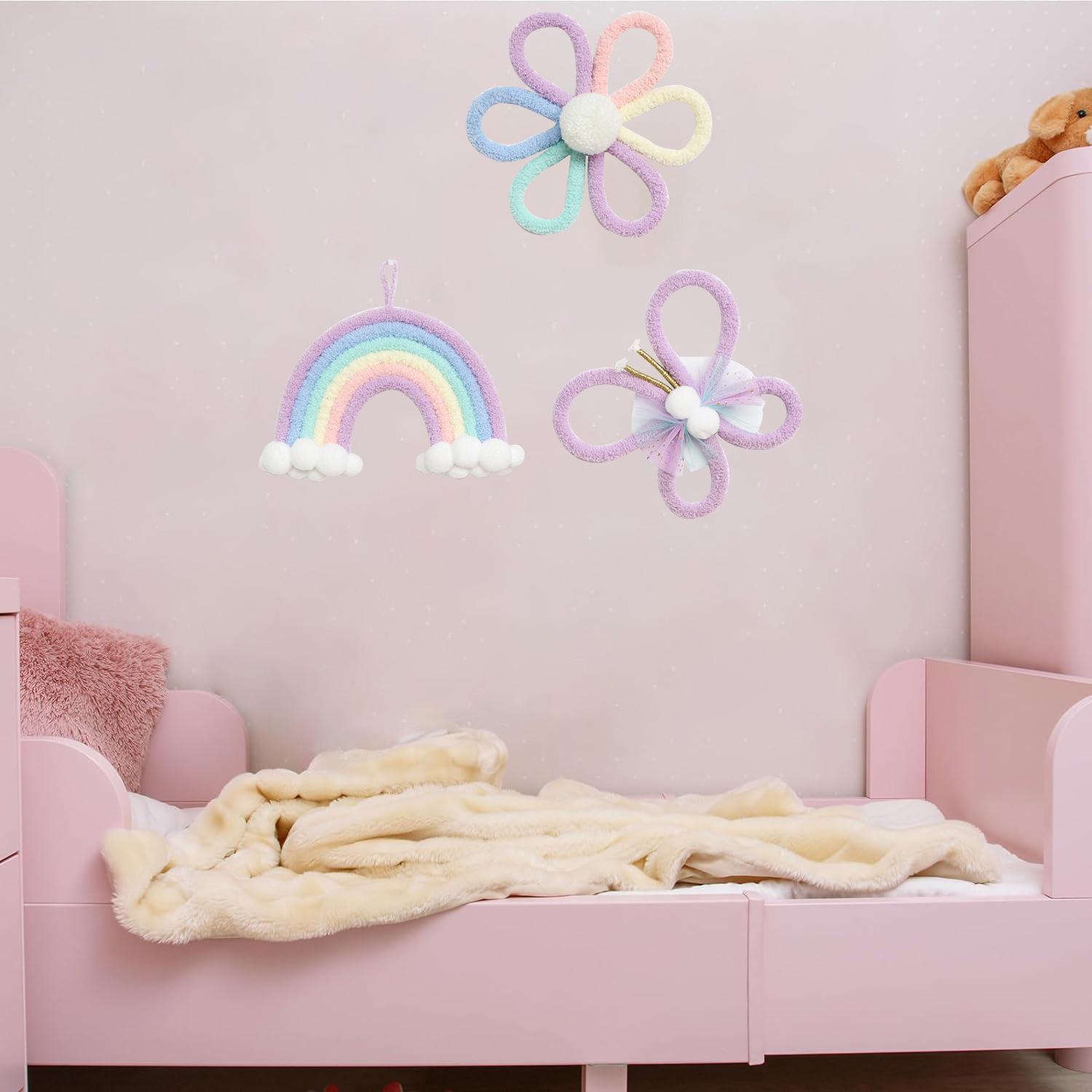 ดอกเดซี่สายรุ้งสไตล์นอร์ดิก ผี - Baby Nursery Girl Room บทวิจารณ์และราคา