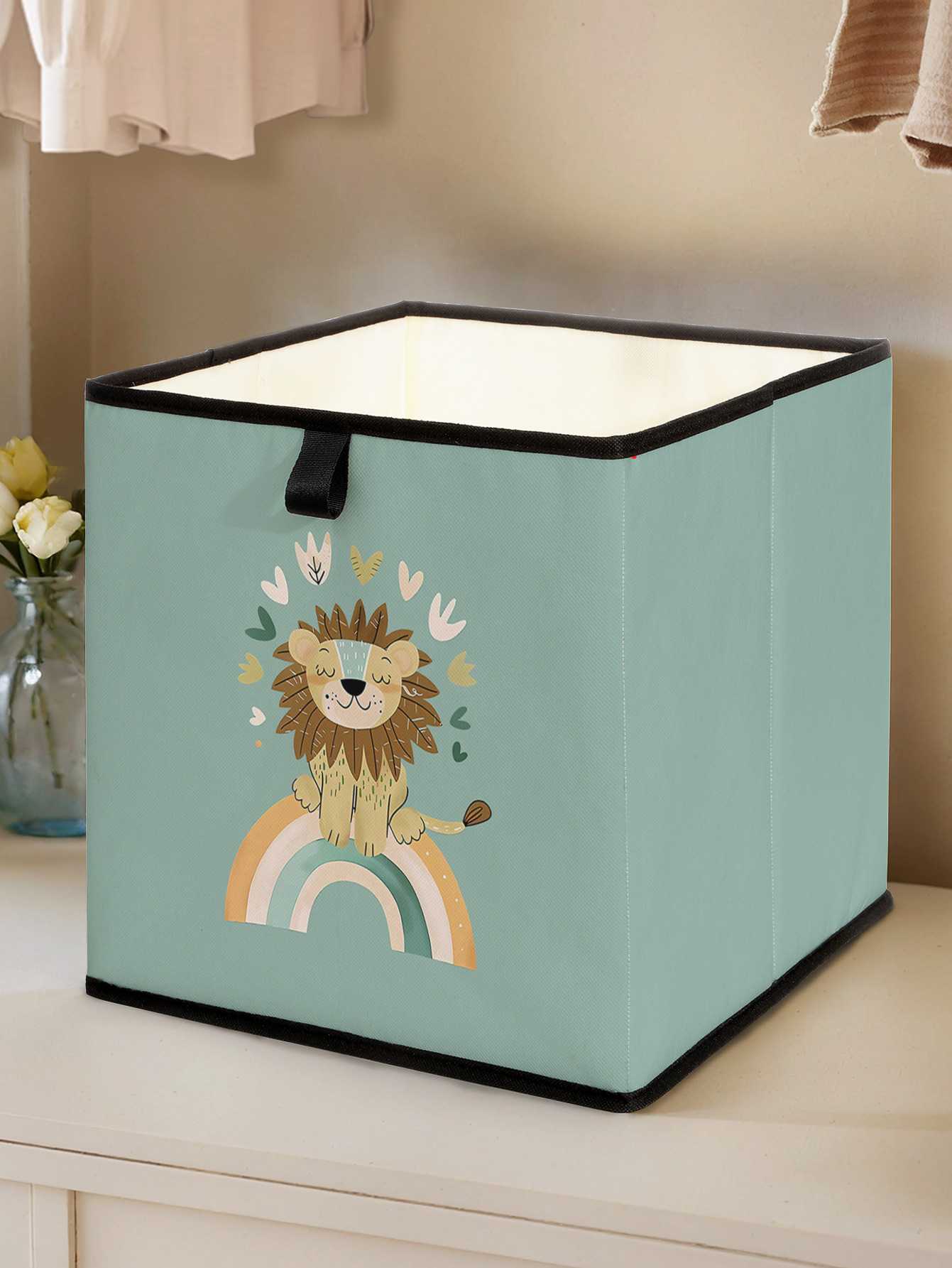 กล่องเก็บของพับได้ลายสิงโตน่าร - Closet Organizer Baby บทวิจารณ์และราคา