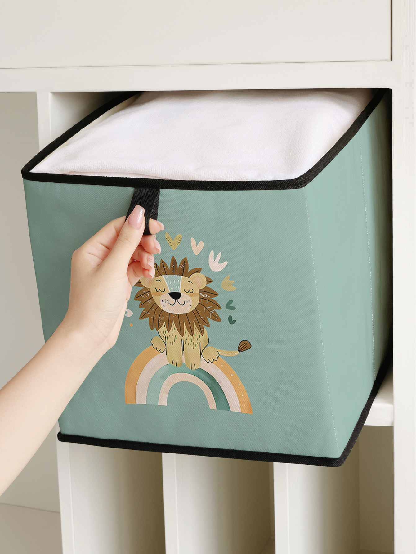 กล่องเก็บของพับได้ลายสิงโตน่าร - Closet Organizer Baby บทวิจารณ์และราคา