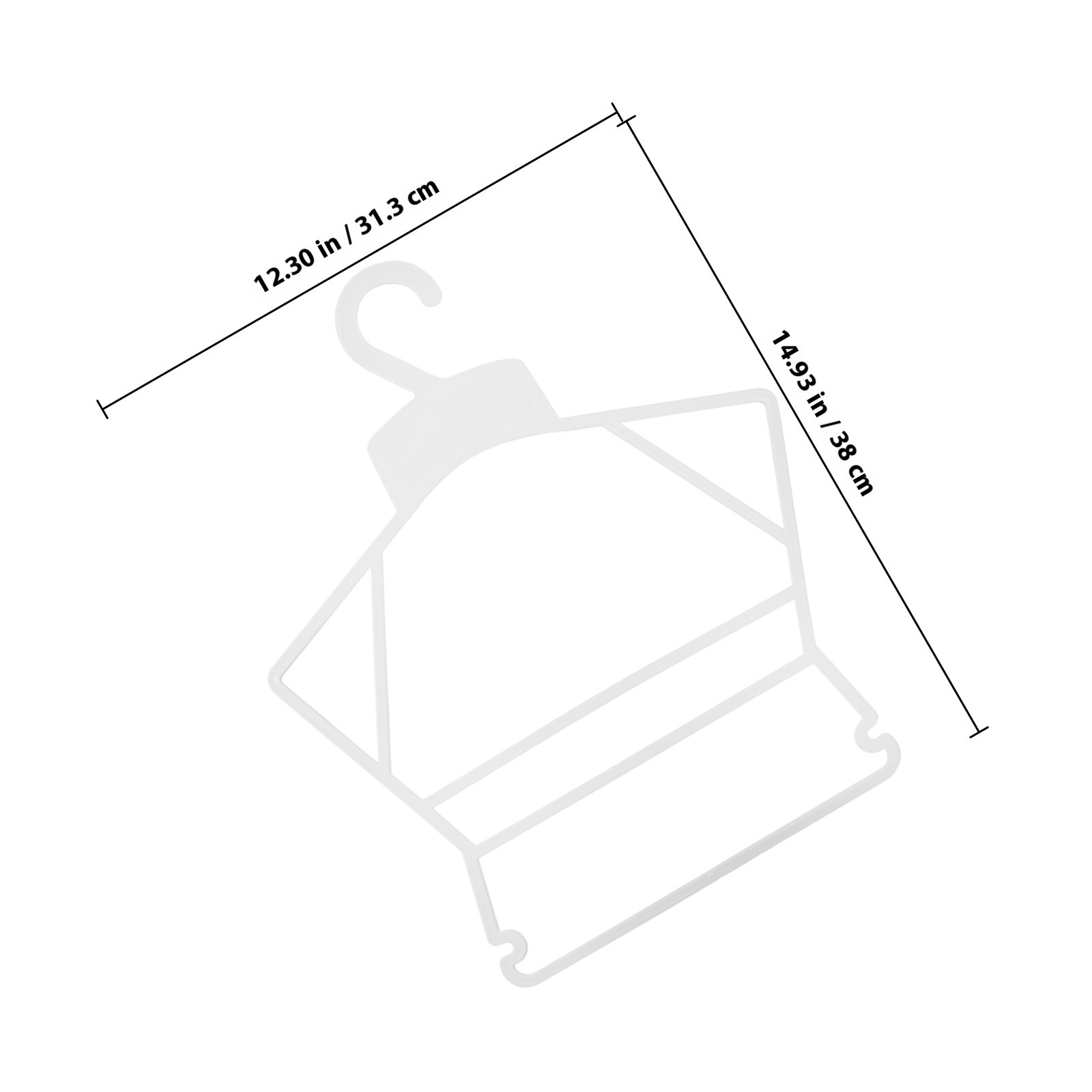 ไม้แขวนเสื้อเด็กพลาสติกแข็งแรง - Closet Organizer Baby บทวิจารณ์และราคา