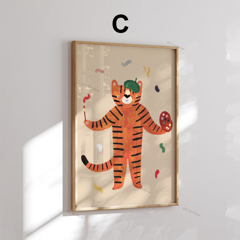 ภาพวาดการ์ตูนสัตว์น่ารักสำหรับ - Animals Baby Nursery บทวิจารณ์และราคา
