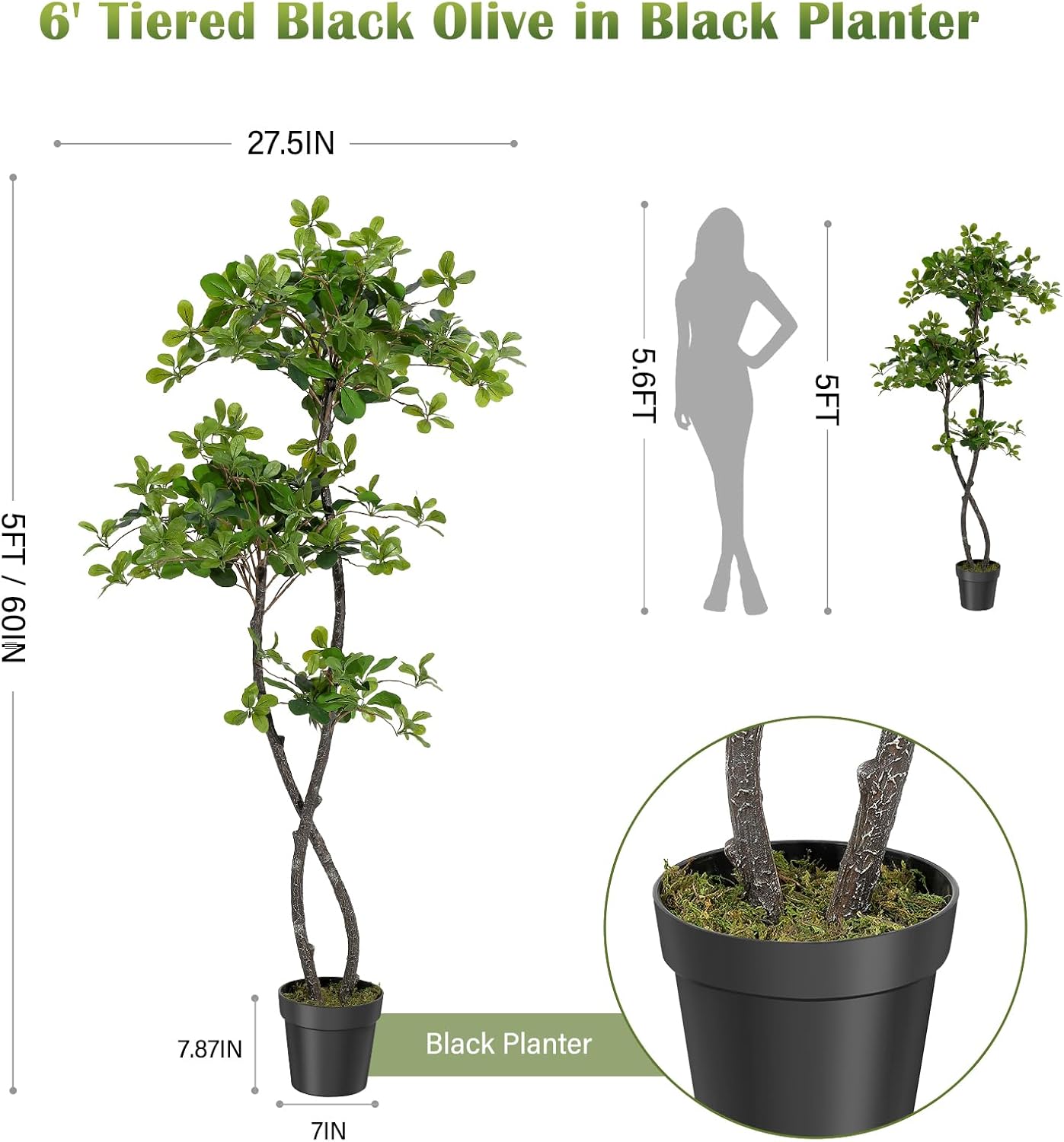 ต้นไม้ประดิษฐ์สำหรับตกแต่งภายใ - Baby Nursery Plants บทวิจารณ์และราคา
