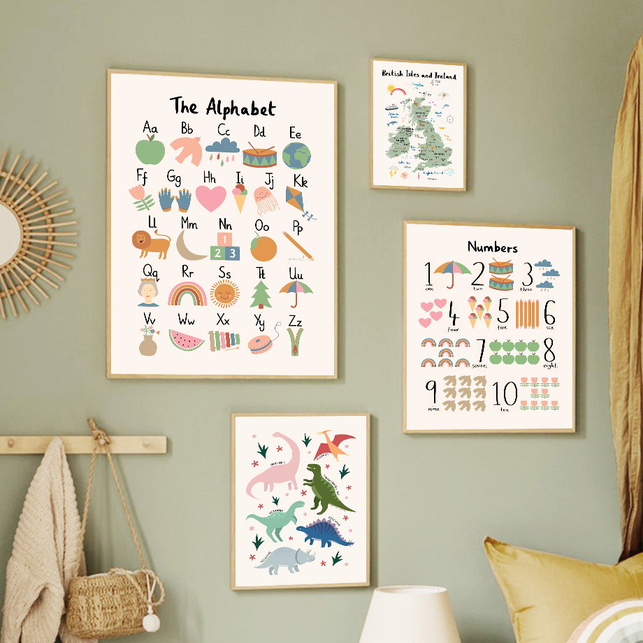 แผนที่โลกสัตว์ ไดโนเสาร์ ตัวอั - Animals Baby Nursery บทวิจารณ์และราคา