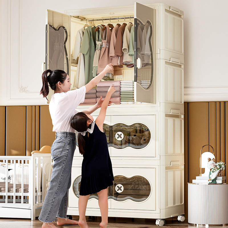 ตู้เก็บของเด็กแบบพกพา ตู้เสื้อ - Closet Organizer Baby บทวิจารณ์และราคา