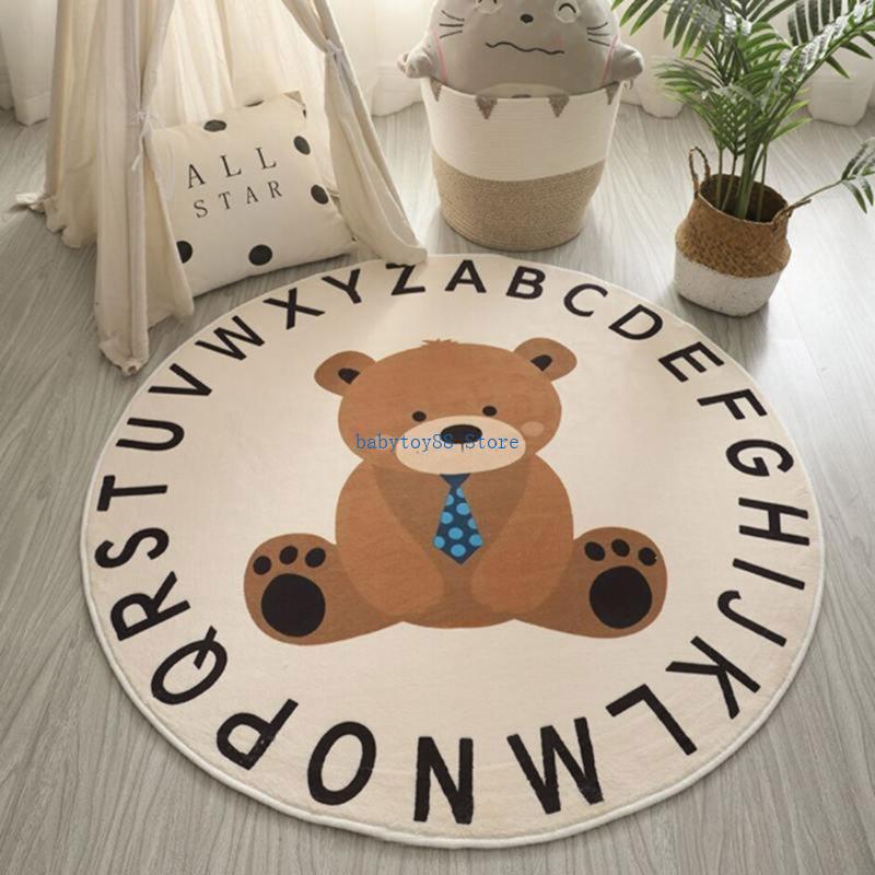 Y4UD การ์ตูนสัตว์พิมพ์เด็กสำหร - Baby Nursery Rug บทวิจารณ์และราคา