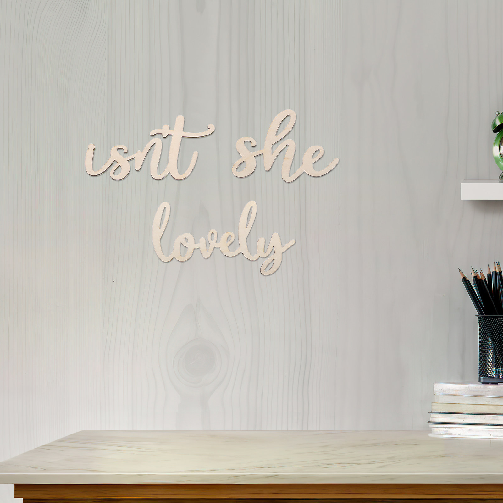 ป้ายไม้ สติ๊กเกอร์ติดผนังไม้ ต - Baby Nursery Girl Room บทวิจารณ์และราคา