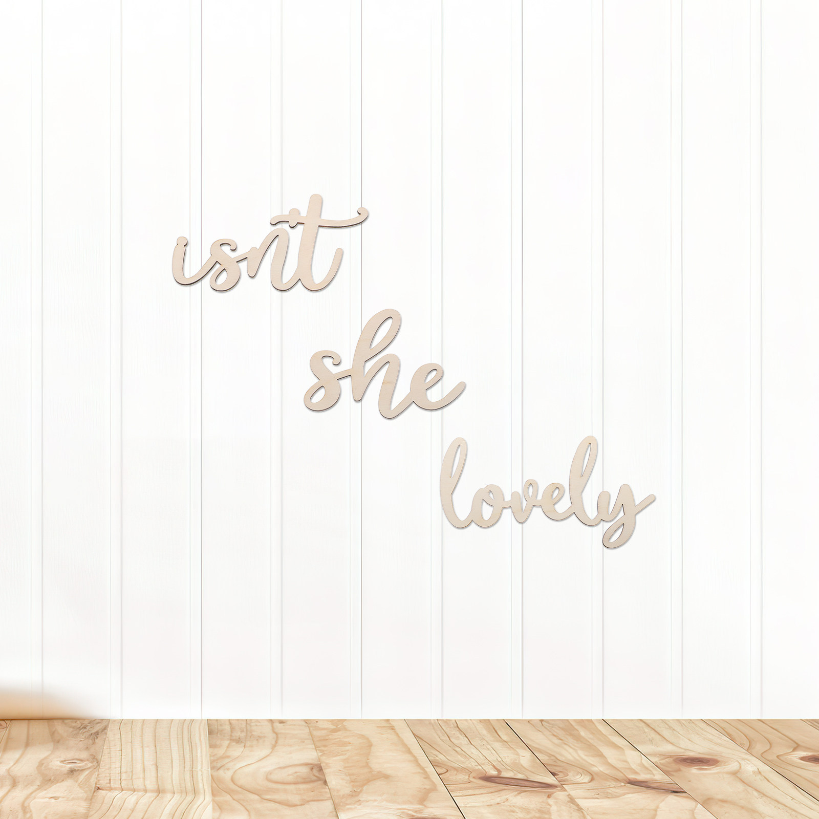 ป้ายไม้ สติ๊กเกอร์ติดผนังไม้ ต - Baby Nursery Girl Room บทวิจารณ์และราคา