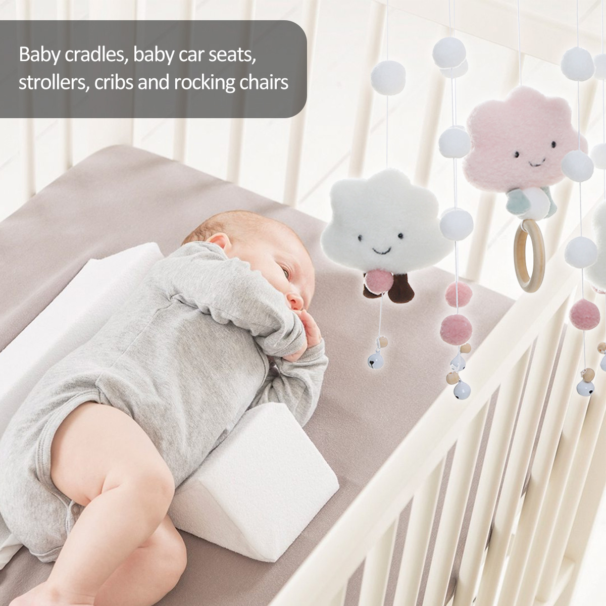 Mobile Wind Chimes พร้อม Cloud - Baby Nursery Mobile บทวิจารณ์และราคา