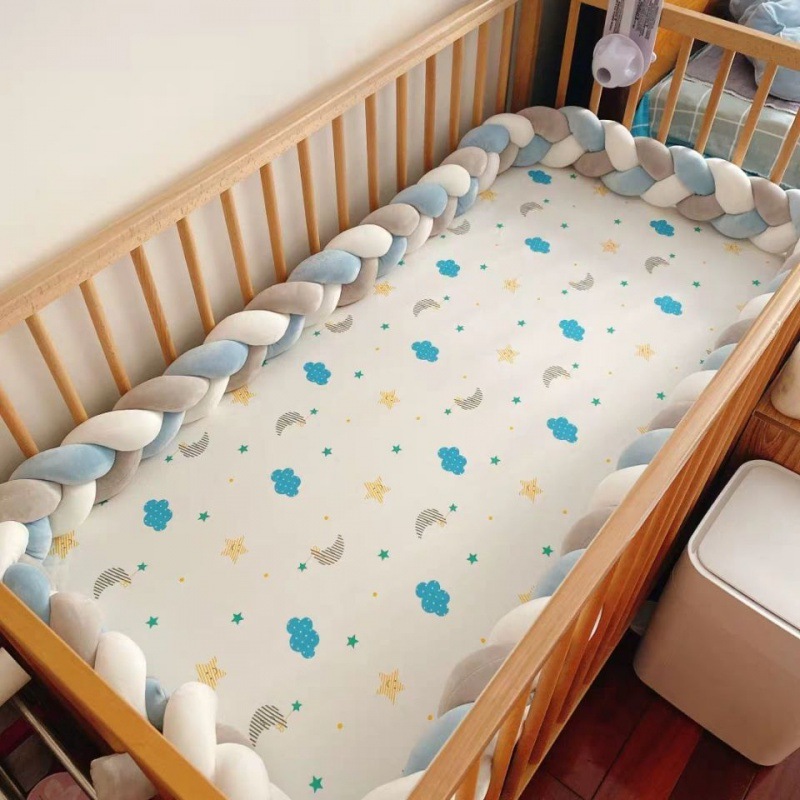 1.5M กันชนเด็กเตียง Braid Knot - Baby Nursery Rhymes บทวิจารณ์และราคา