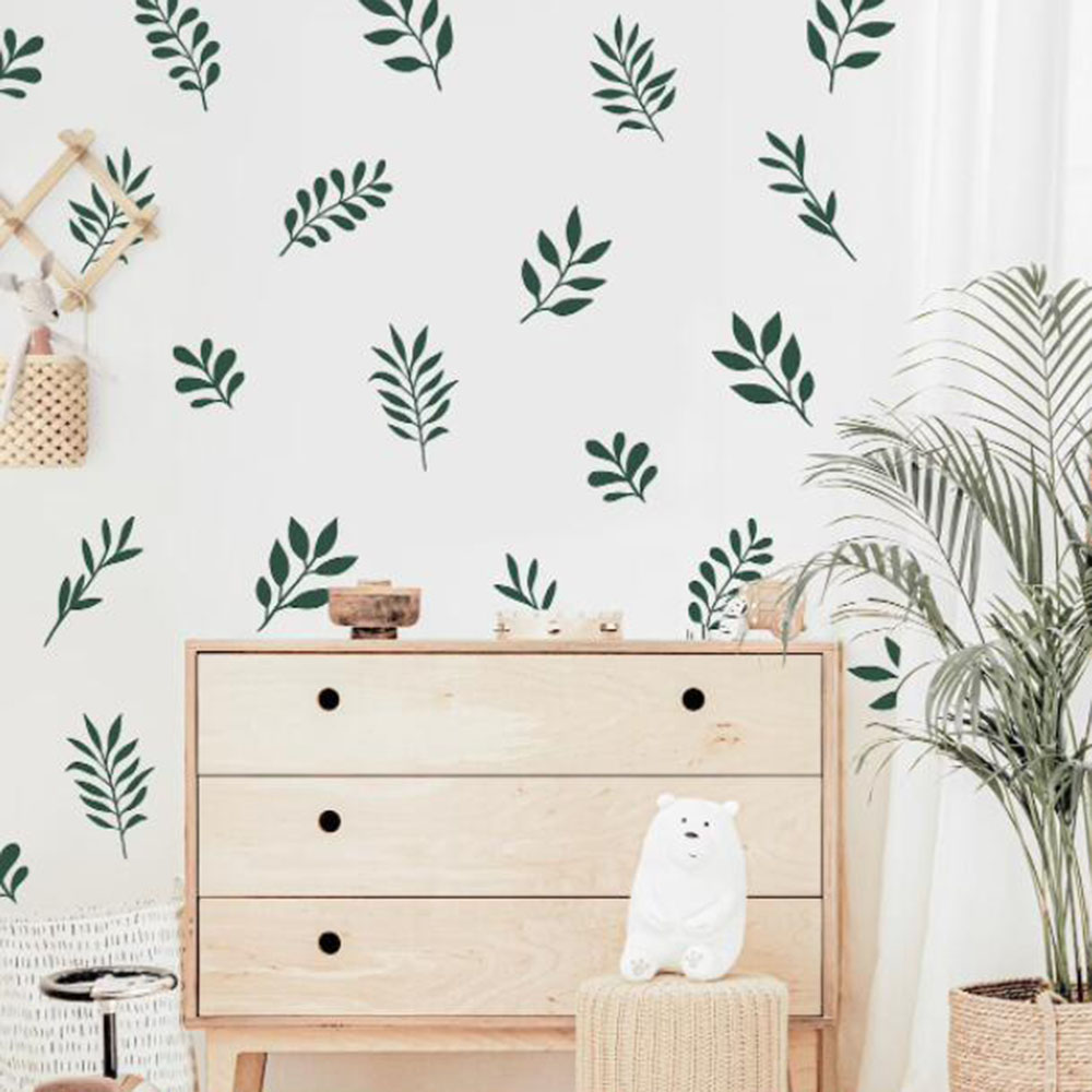 41 ชิ้น Botanical Leaf สติ๊กเก - Baby Nursery Plants บทวิจารณ์และราคา