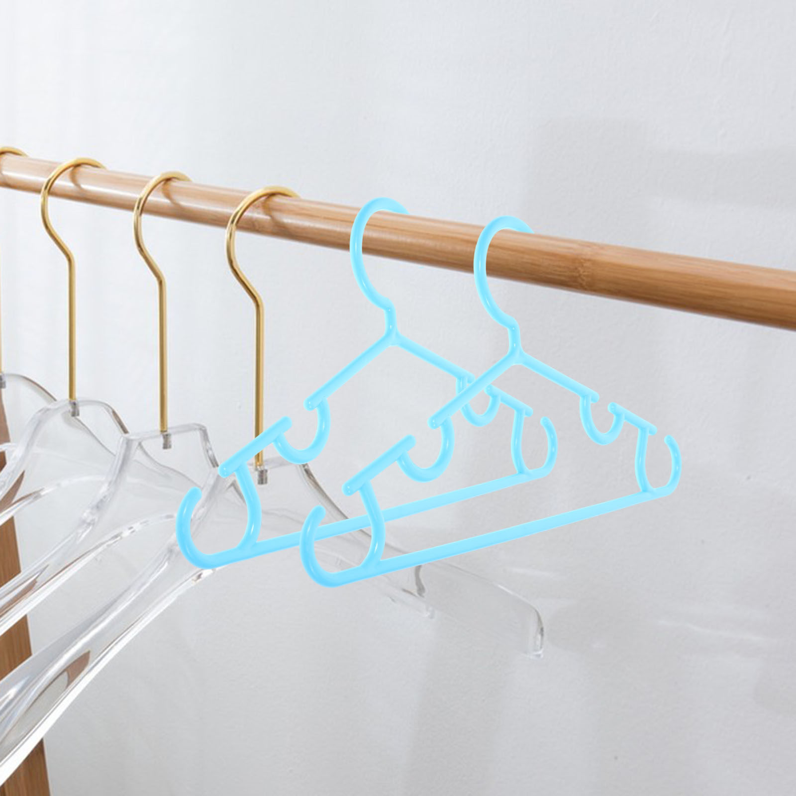 ไม้แขวนเสื้อเด็กกันลื่นพลาสติก - Closet Organizer Baby บทวิจารณ์และราคา