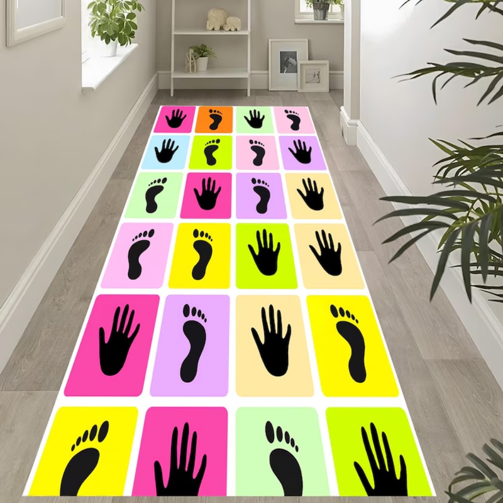 พรมลายมือและรอยเท้าสำหรับเด็ก  - Baby Nursery Rug บทวิจารณ์และราคา