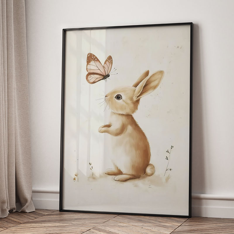 หมี กระต่าย สุนัขจิ้งจอก กวางก - Animals Baby Nursery บทวิจารณ์และราคา