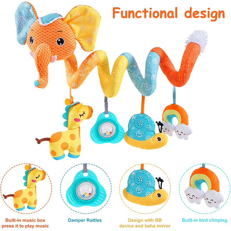 รถที่นั่งของเล่นเด็กทารกสีช้าง - Baby Nursery Mobile บทวิจารณ์และราคา