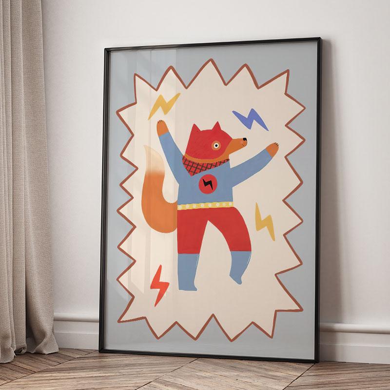 ภาพวาดการ์ตูนตลกๆ สุดเท่ห์ สำห - Animals Baby Nursery บทวิจารณ์และราคา