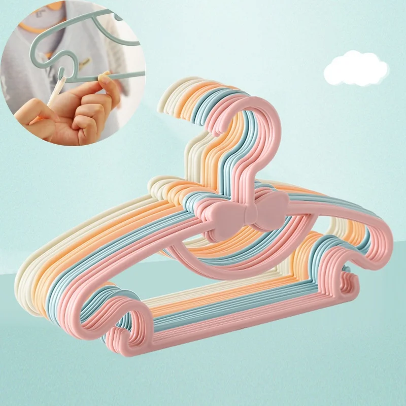 5-50Pcs ไม้แขวนเสื้อเด็กพลาสติ - Closet Organizer Baby บทวิจารณ์และราคา
